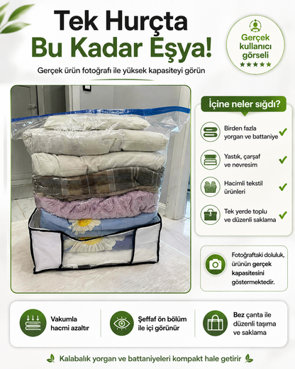 Gule Home 2'li Vakumlu Hurç Seti Large + XXLarge