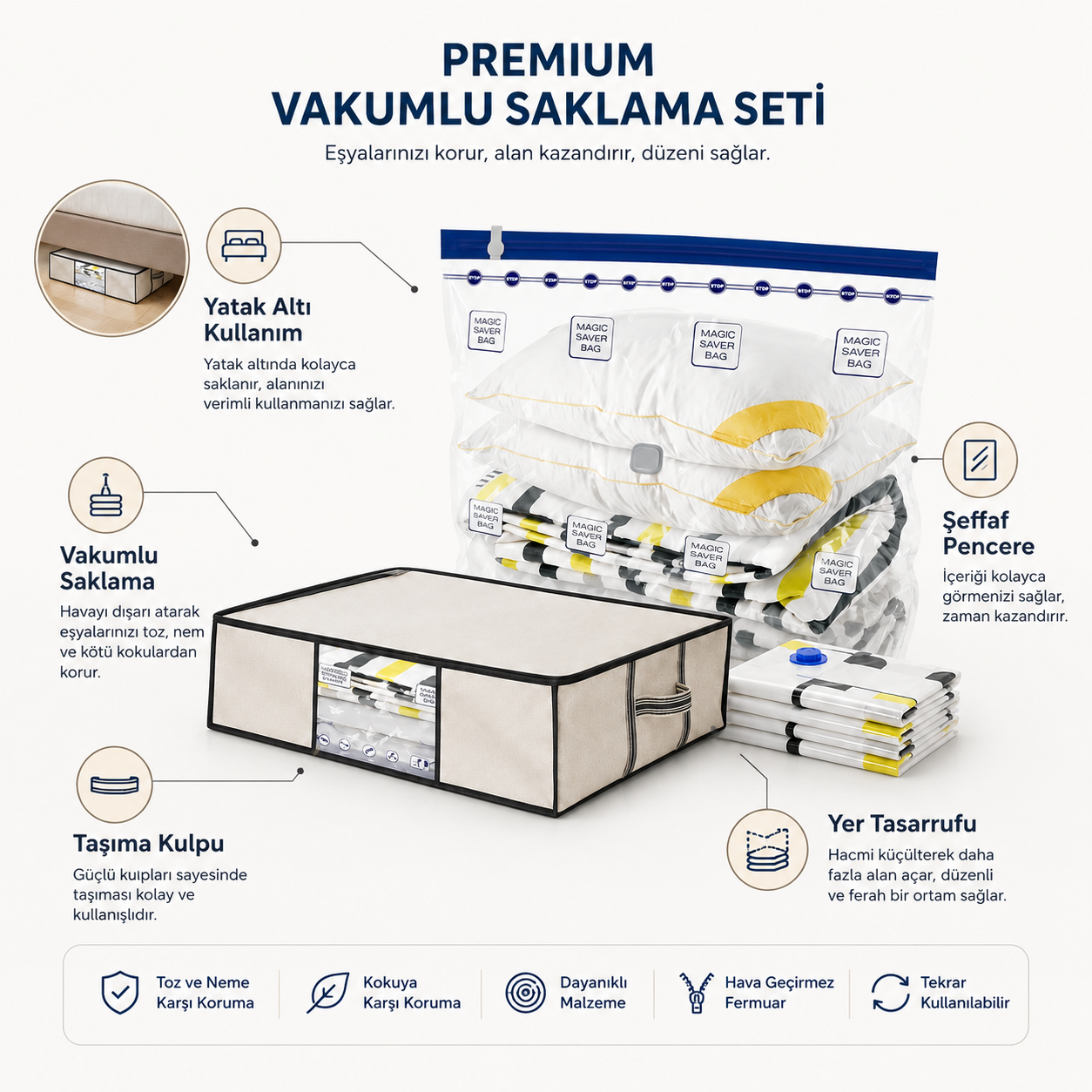 Gule Home XXLarge Vakumlu Hurç