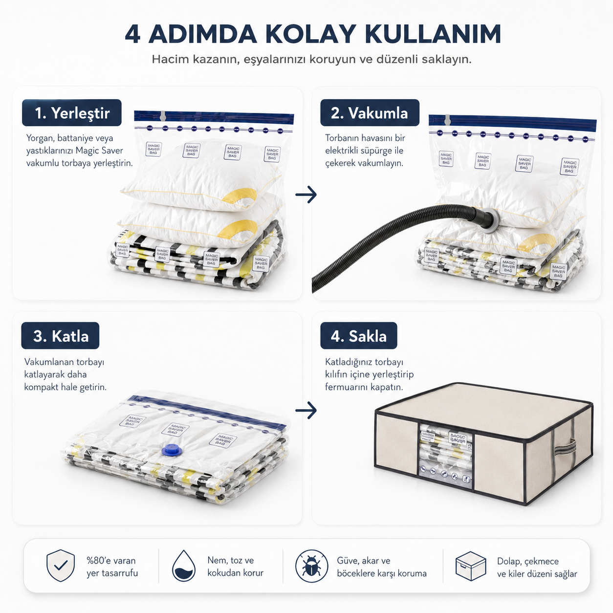 Gule Home XXLarge Vakumlu Hurç