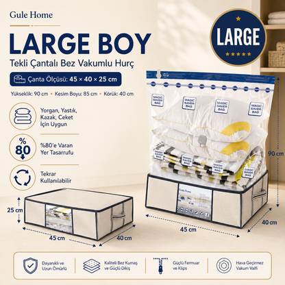 Gule Home Large Vakumlu Hurç
