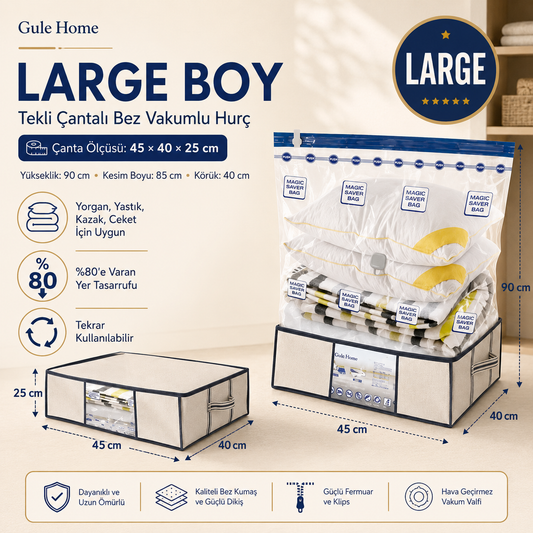 Gule Home Large Vakumlu Hurç