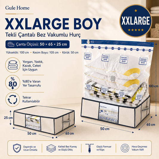 Gule Home XXLarge Vakumlu Hurç